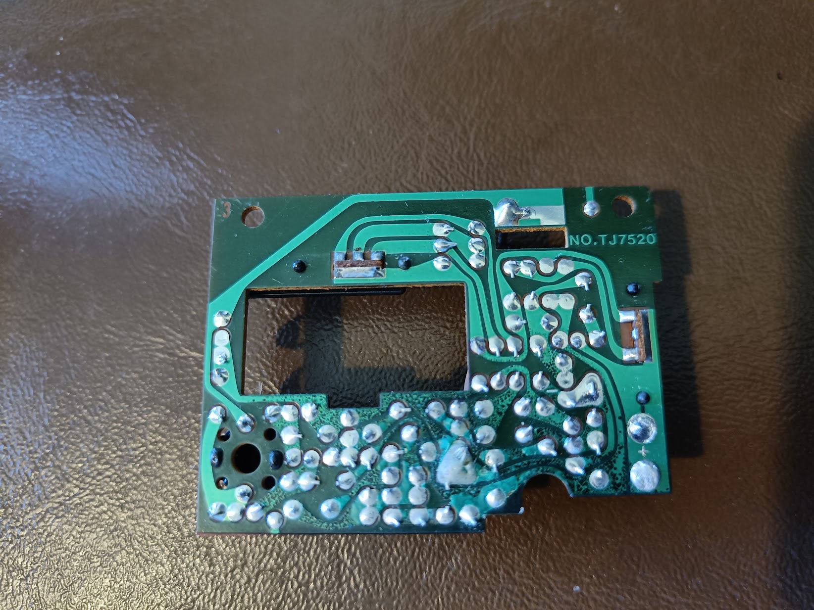 Corroded PCB traces
